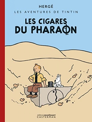 Les Cigares du Pharaon - Édition noir et blanc colorisée (Tintin)
