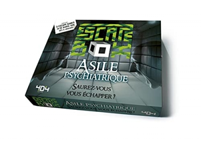 Escape Box Asile psychiatrique - Escape game adulte de 3 à 6 joueurs - Dès 14 ans et adulte (Neuf)
