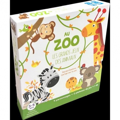 Boîte de jeux Le grand jeu des animaux du Zoo 3-5 ans (sous blister)