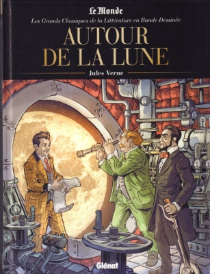 Les grands classiques de la littérature en Bande Dessinée: Autour de la Lune - Jules Verne (BD)