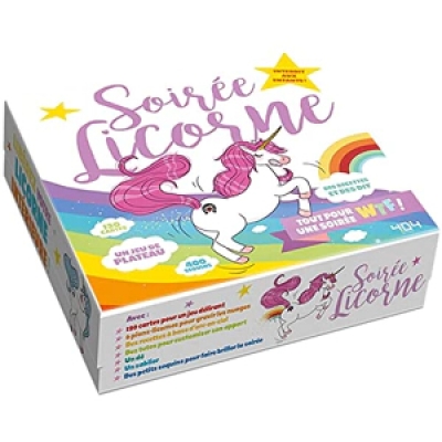 Soirée licorne - Tout pour une soirée WTF - Jeu de société/jeu de plateau - Dès 14 ans et adulte