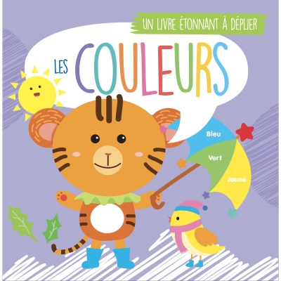 Un livre étonnant à déplier: Les couleurs