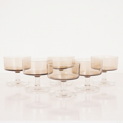 Set de 6 coupes verre fumé LUMINARC