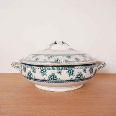 Légumier semi porcelaine faïence anglaise Wood And Sone