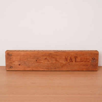 Presse/moule à cigares en bois ancien 1950