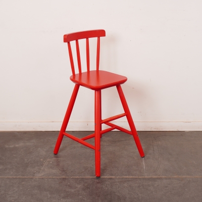 Paire de chaises hautes enfants en bois