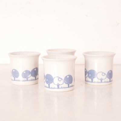 Série 4 coquetiers Boch La Louvière collection Eden