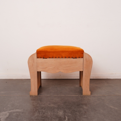 Tabouret en bois aérogommé