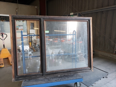 Châssis en bois double vitrage