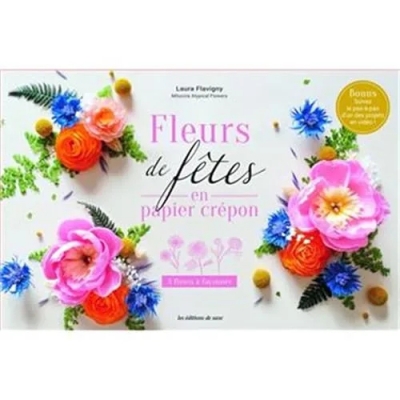 Coffret Fleurs de fêtes en papier crépon