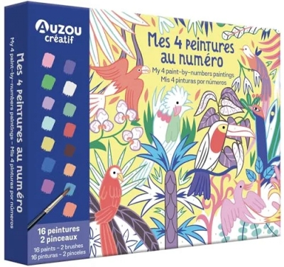 Mon coffret d'artiste - Mes 4 peintures au numéro - Merveilleuse nature