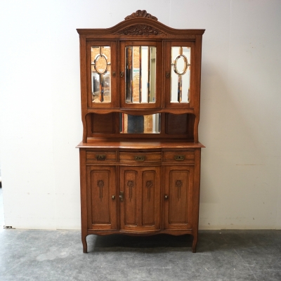 Meuble vaisselier en bois vintage