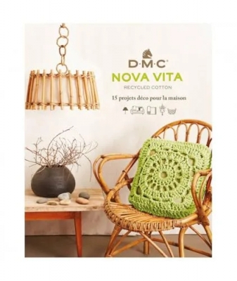 DMC - Livre Nova Vita N°2 - Crochet, tricot et macramé - 15 projets déco pour la maison | 75 pages, avec photos et pas-à-pas avec schémas faciles à réaliser