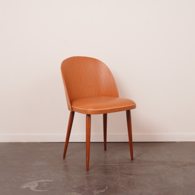 Chaise simili cuir vintage