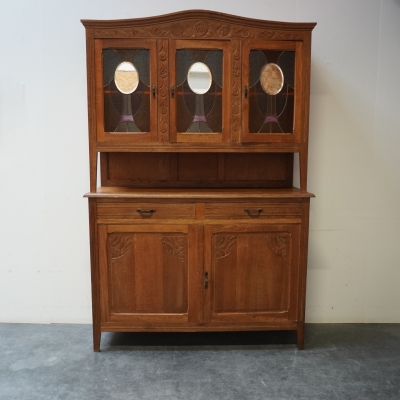 Meuble vaisselier en bois vintage