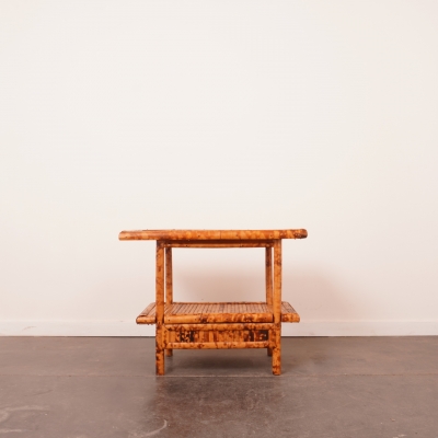 Table basse bambou motif 