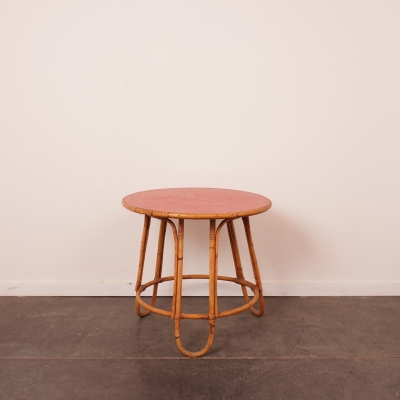 Table basse bambou vintage