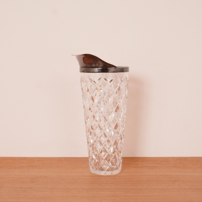 Mélangeur à cocktail Val Saint Lambert en cristal taillé