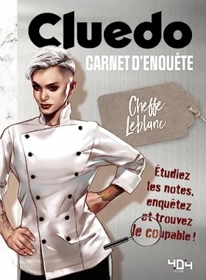 Cluedo - Le carnet d'enquete de la cheffe Leblanc - Le carnet d'enquête de la cheffe Leblanc - Livre à enquête officiel Cluedo - A partir de 14 ans
