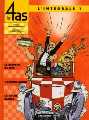 Les 4 as - L'integrale - Tome 1 - Le serpent de mer - L'aéroglisseur - La vache sacrée
