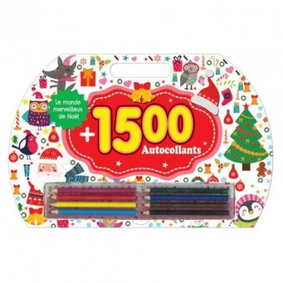 Noël coloriages jeux et 1500 autocollants