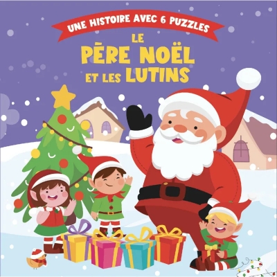 Livre puzzle - Le père Noël et les lutins