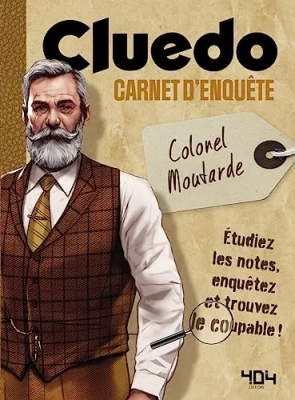 Cluedo - Le carnet d'enquete du colonel Moutarde - Le carnet d'enquête du colonel Moutarde - Livre à enquête officiel Cluedo - A partir de 14 ans