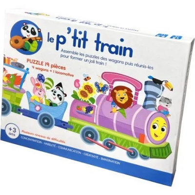 Le P'Tit Train 5 Puzzles +3 Ans