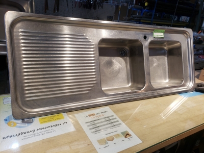 Double évier en inox