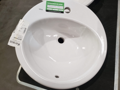 Évier Saval à encastrer