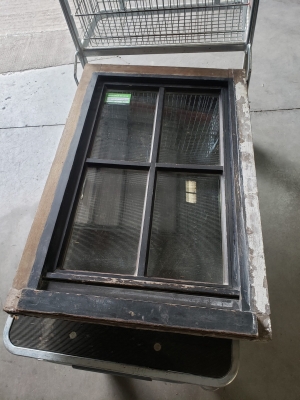 Châssis en bois double vitrage simple ouvrant