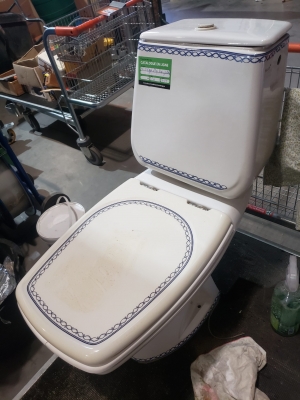 WC vintage sortie horizontale