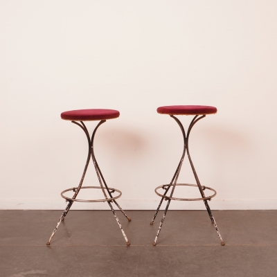 Paire de tabourets de bar