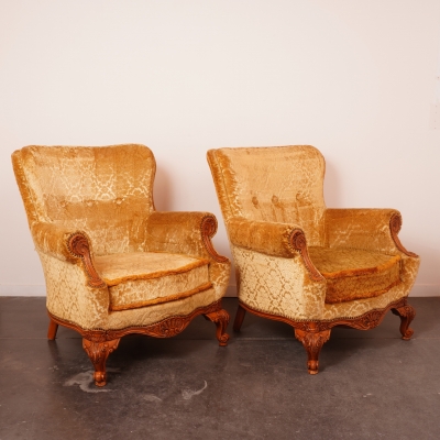 Paire de fauteuils bergère