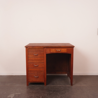Bureau enfant en bois vintage