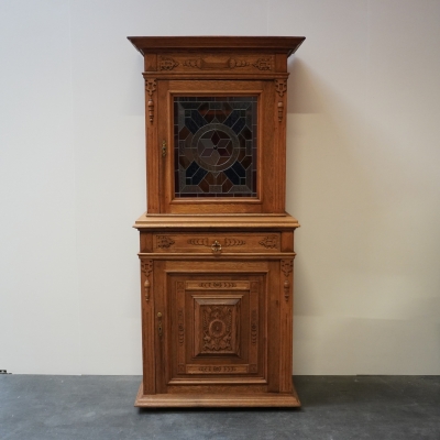 Meuble bois sculpté aérogommé