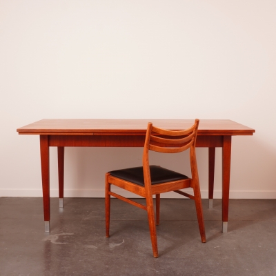 Table à allonges en bois vintage