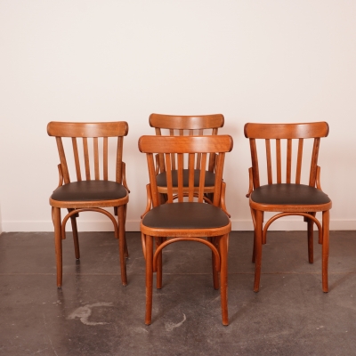 Série de 4 chaises bistrot style Thonet