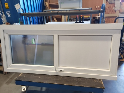 Porte extérieur en PVC vitrée