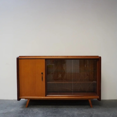 Meuble buffet-vitrine vintage années 50-60