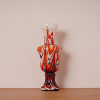 Vase en verre opalin de Murano  Carlo Moretti