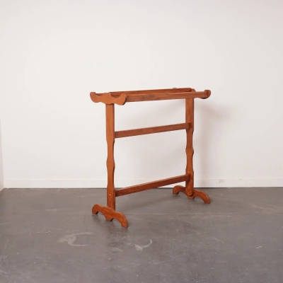 Porte serviette/valet en bois vintage