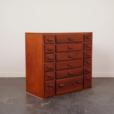 Meuble d'atelier en bois vintage