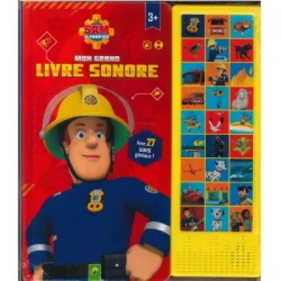 Mon grand livre sonore : Sam le pompier  (sous blister)