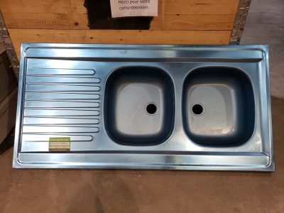 Double évier neuf en inox