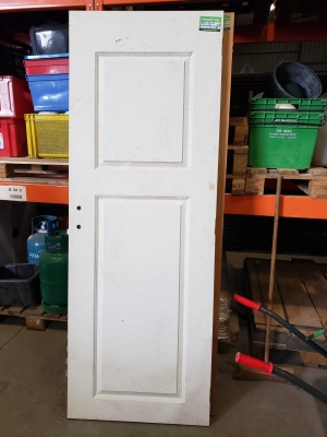 Porte blanche en bois