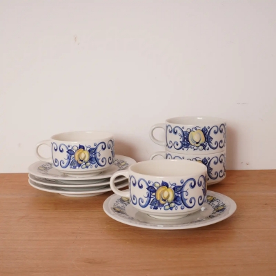 Set de 4 tasses Villeroy&Boch Septfontaine décor 