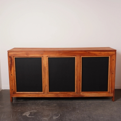 Meuble comptoir bois exotique vintage