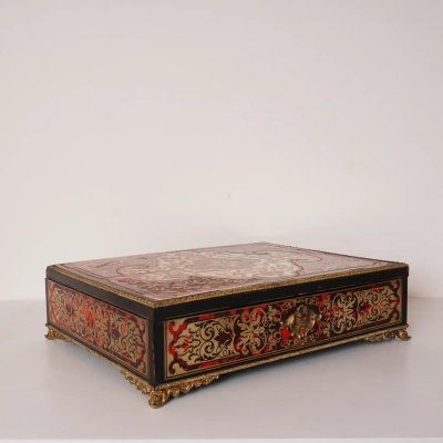 Coffre marqueterie Boulle style Napoléon III