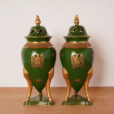 Paire de vases manufacture Jaget et Pinon de TOURS